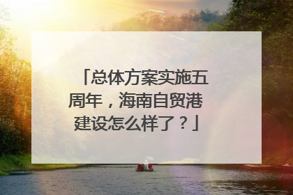 总体方案实施五周年，海南自贸港建设怎么样了？