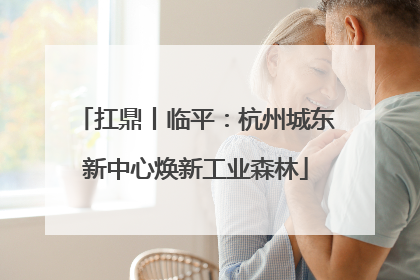 扛鼎丨临平：杭州城东新中心焕新工业森林