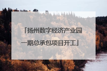 扬州数字经济产业园一期总承包项目开工