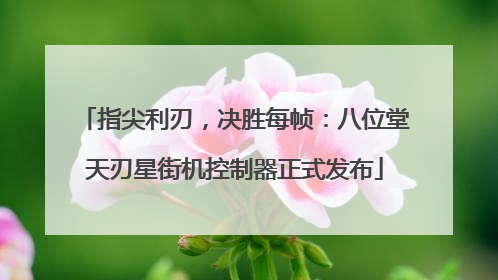 指尖利刃，决胜每帧：八位堂天刃星街机控制器正式发布