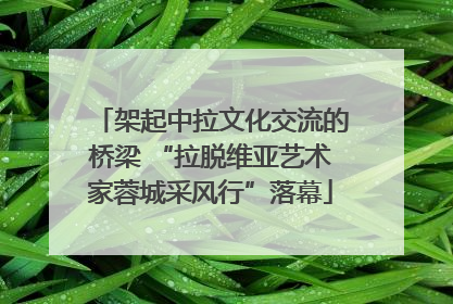 架起中拉文化交流的桥梁 “拉脱维亚艺术家蓉城采风行”落幕