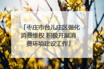 枣庄市台儿庄区强化消费维权 积极开展消费环境建设工作
