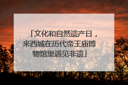 文化和自然遗产日，来西城在历代帝王庙博物馆里遇见非遗
