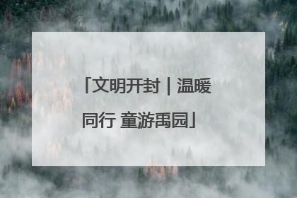 文明开封｜温暖同行 童游禹园