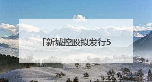 新城控股拟发行5.63亿元ABS：交易所已受理，为偿还美元债做准备