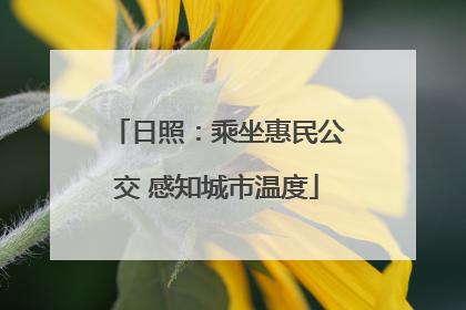 日照：乘坐惠民公交 感知城市温度