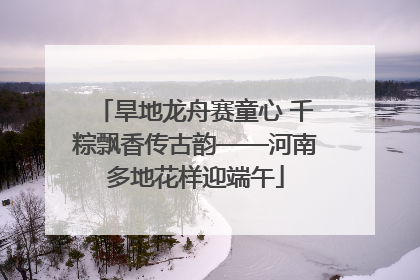 旱地龙舟赛童心 千粽飘香传古韵——河南多地花样迎端午