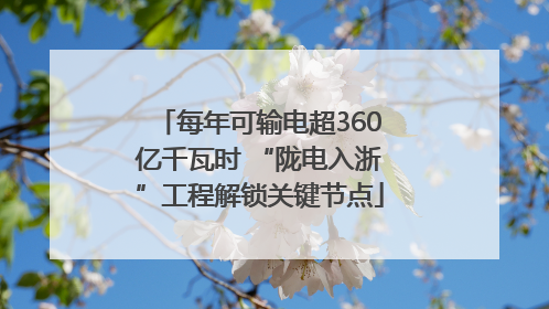 每年可输电超360亿千瓦时 “陇电入浙”工程解锁关键节点