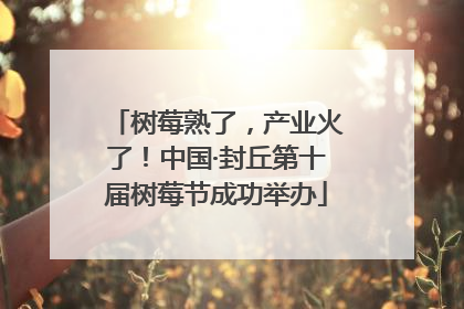 树莓熟了，产业火了！中国·封丘第十届树莓节成功举办
