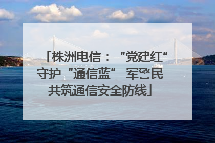 株洲电信：“党建红”守护“通信蓝” 军警民共筑通信安全防线