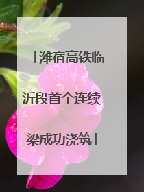 潍宿高铁临沂段首个连续梁成功浇筑