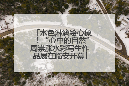 水色淋漓绘心象！“心中的自然”周崇涨水彩写生作品展在临安开幕