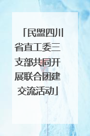 民盟四川省直工委三支部共同开展联合团建交流活动