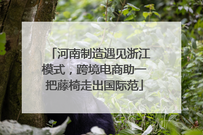 河南制造遇见浙江模式，跨境电商助一把藤椅走出国际范
