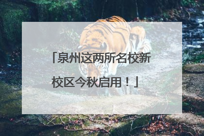 泉州这两所名校新校区今秋启用！