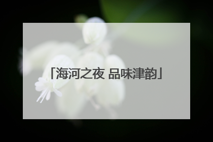 海河之夜 品味津韵