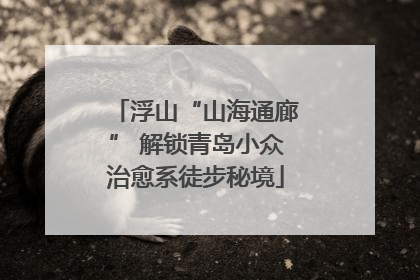 浮山“山海通廊” 解锁青岛小众治愈系徒步秘境