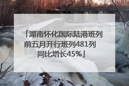 湖南怀化国际陆港班列前五月开行班列481列 同比增长45%