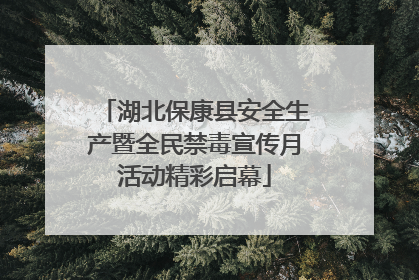 湖北保康县安全生产暨全民禁毒宣传月活动精彩启幕