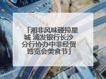 湘非风味碰撞星城 浦发银行长沙分行协办中非经贸博览会美食节