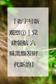 老字号新观察①｜党建领航 六味斋焕发时代新韵
