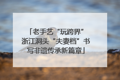 老手艺“玩跨界” 浙江洞头“夫妻档”书写非遗传承新篇章