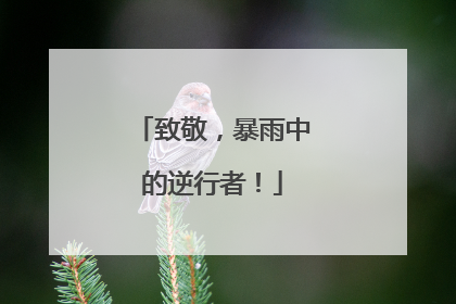 致敬，暴雨中的逆行者！
