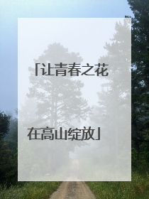 让青春之花在高山绽放