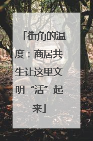 街角的温度：商居共生让这里文明“活”起来