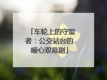 车轮上的守望者：公交站台的暖心双幕剧