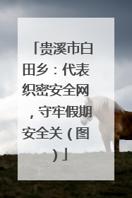 贵溪市白田乡：代表织密安全网，守牢假期安全关（图）