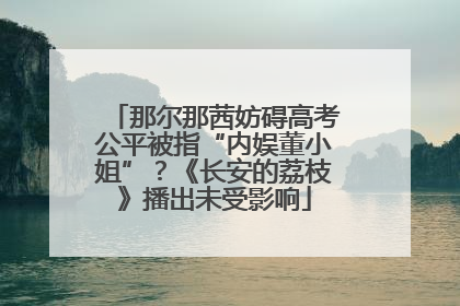 那尔那茜妨碍高考公平被指“内娱董小姐”？《长安的荔枝》播出未受影响
