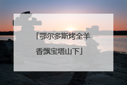 鄂尔多斯烤全羊香飘宝塔山下