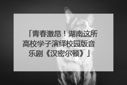 青春激昂！湖南这所高校学子演绎校园版音乐剧《汉密尔顿》