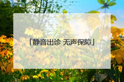 静音出诊 无声保障