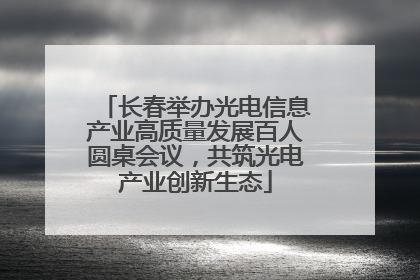 长春举办光电信息产业高质量发展百人圆桌会议，共筑光电产业创新生态