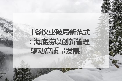 餐饮业破局新范式：海底捞以创新管理驱动高质量发展