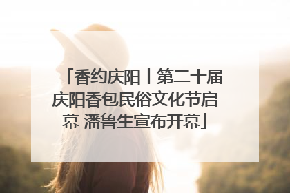 香约庆阳丨第二十届庆阳香包民俗文化节启幕 潘鲁生宣布开幕