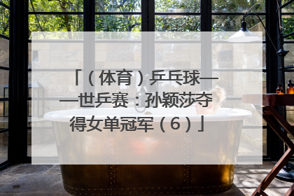 （体育）乒乓球——世乒赛：孙颖莎夺得女单冠军（6）