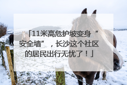 11米高危护坡变身“安全墙”，长沙这个社区的居民出行无忧了！