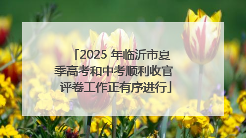 2025 年临沂市夏季高考和中考顺利收官 评卷工作正有序进行