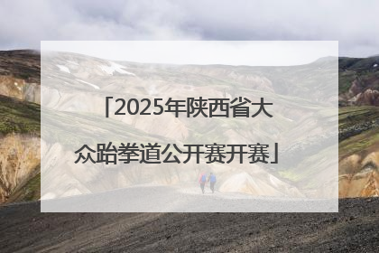 2025年陕西省大众跆拳道公开赛开赛