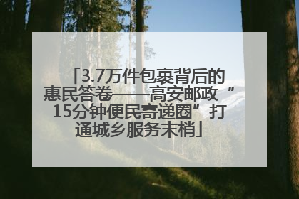 3.7万件包裹背后的惠民答卷——高安邮政“15分钟便民寄递圈”打通城乡服务末梢