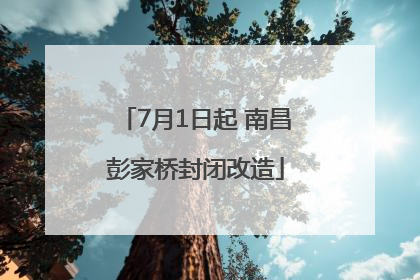 7月1日起 南昌彭家桥封闭改造