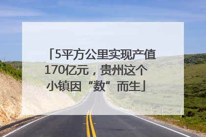 5平方公里实现产值170亿元，贵州这个小镇因“数”而生