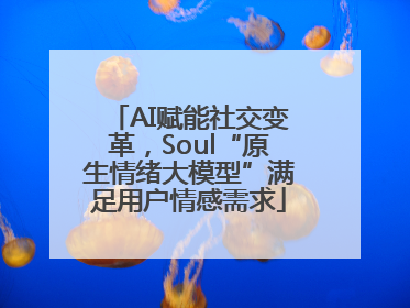 AI赋能社交变革，Soul“原生情绪大模型”满足用户情感需求