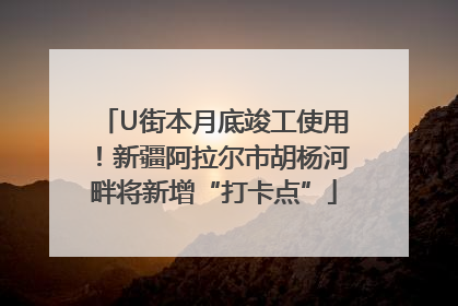 U街本月底竣工使用！新疆阿拉尔市胡杨河畔将新增“打卡点”